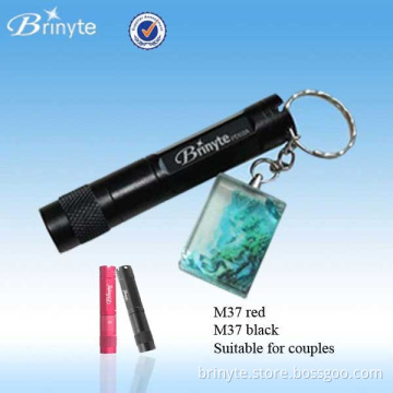 Waterproof CREE Q5 Aluminum Mini LED Keychain Flashlight